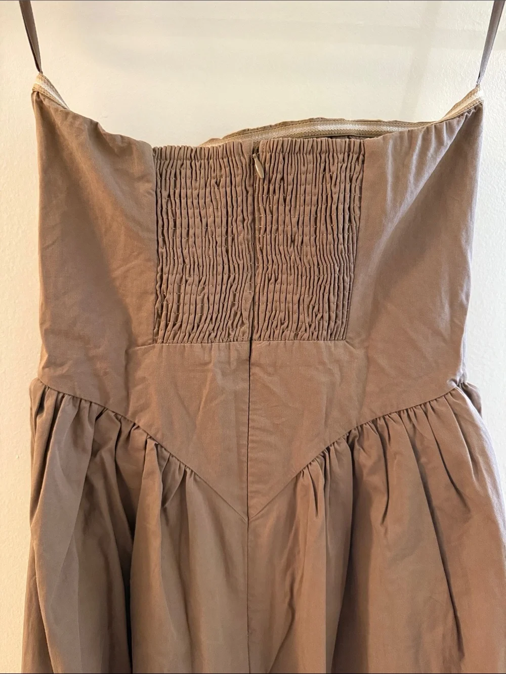 NWT Dissh Strapless Brown Hyland Midi Dress Size US 2